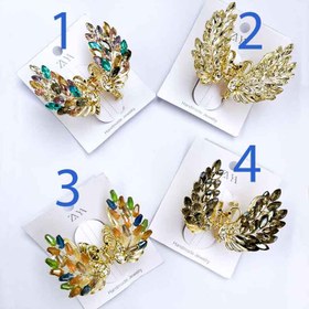 تصویر کلیپس فلزی زایا مدل طاووس 