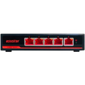 تصویر سوييچ 5 پورت گيگابيت ایسوستور مدل ASW205T Asustor ASW205T 2.5Gbps Network Switch