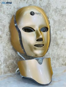 تصویر ماسک ال ای دی نقابی نور درمانی صورت برند انزو LED facial mask Enzo Italy 