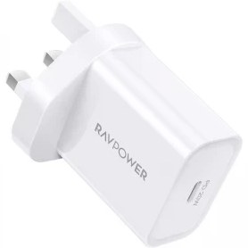 تصویر شارژر دیواری راوپاور مدل RP-PC147 توان 20 وات RAVPower PD Pioneer 20W Wall Charger RP-PC147