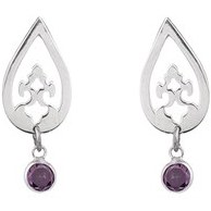 تصویر گوشواره نقره ژینو ESi-1474