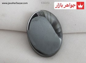 تصویر نگین حدید صینی ساده کد 133313 