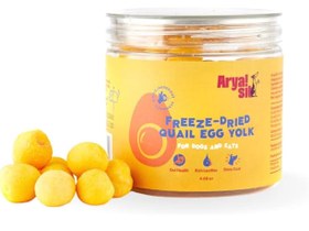 تصویر فریز دراید زرده تخم مرغ بلدرچین آریا سیت آمریکا Arya sit egg yolk freeze dried