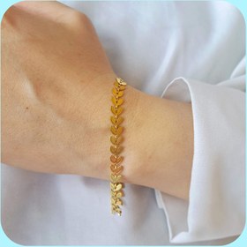 تصویر دستبند زنجیر گندمی 