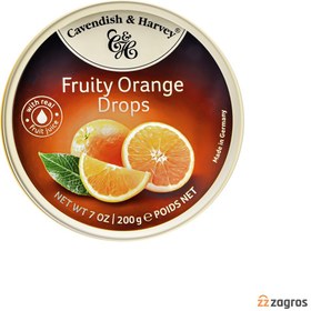 تصویر قرص خوشبو کننده دهان Cavendish & Harvey با طعم پرتقال 200 گرم 