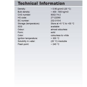 تصویر پارافین جامد (کد N) 