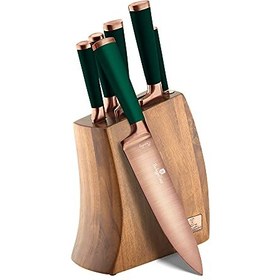 تصویر ست چاقو 7 عددی برلینگر هاوس با پایه چوبی مدل BH/2645 - ارسال 20 روز کاری Berlinger Haus 7 pcs Knife Set With Wooden Stand