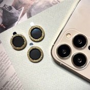 تصویر محافظ لنز شاین دار طلایی - Iphone 11 Shiny Golden Lens Protector