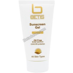 تصویر ژل ضد آفتاب فاقد چربی SPF46 مناسب انواع پوست 45میل بتیس Betis SPF46 Sunscreen Cream For All Skin Types 45ml