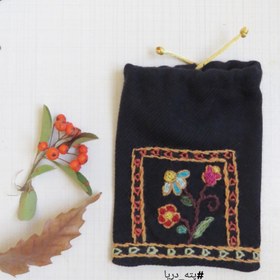 تصویر کیسه پته دوزی سوزن دوزی سنتی