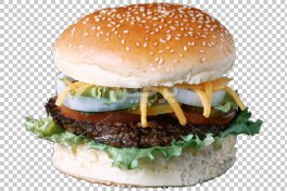 تصویر فایل لایه باز ساندویچ همبرگر با فرمت png 