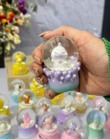 تصویر گوی مینی برفی طرح حیوانات 