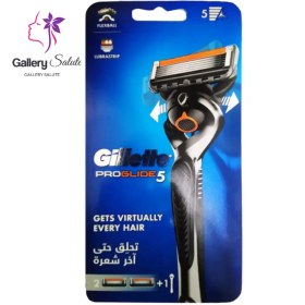 تصویر خودتراش ژیلت پروگلاید 5 تیغه Gillette Proglide بسته 2 عددی اصلی 