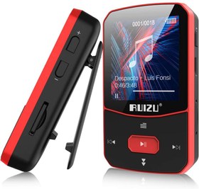 تصویر Clip Mp3 Player with Bluetooth 5.0, 16GB Lossless Sound Music Player, with FM Radio Voice Recorder Video Earphones for Running, Support up to 128GB(Red) Red 16 GB 