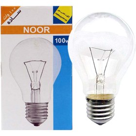 تصویر لامپ رشته ای لامپ نور Lamp Noor E27 100W Noor Lamp E27 100w Incandescent lamp