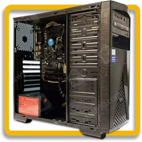 تصویر کامپیوتر دسکتاپ با پردازنده Core i3 و حافظه ۵۰۰ گیگابایت 