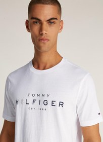 تصویر تی‌شرت یقه گرد لوگو برند Tommy Hilfiger Logo Crew Neck T-Shirt