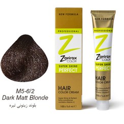 تصویر رنگ مو با پوشش دهی فوق العاده M5-6/2 Dark Matt Blonde بلوند زیتونی روشن زاویراکس 