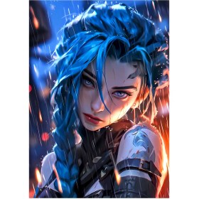 تصویر متال پوستر سریال Arcane شخصیت Jinx کد N601 