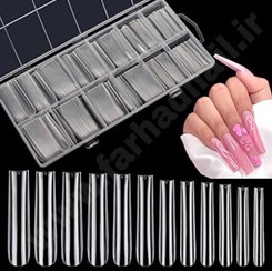 تصویر قالب ژلیکس بلند مربعی ناخن 