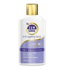 تصویر لوسیون ضد آفتاب آنتی ایج سان سنس 100میلی لیتر ایگو Ego sun sense anti-aging lotion