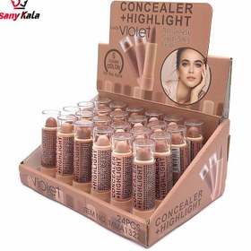 تصویر کانسیلر جامد استیکی ویولت 