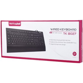تصویر کیبورد تسکو مدل TK8027 با سیم 
