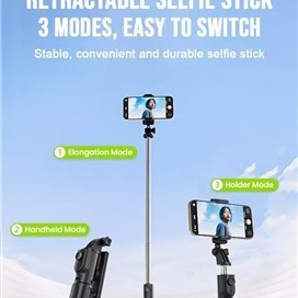 تصویر مونوپاد و سه پایه شاتر دار باوین Bavin AP-10 Selfie Stick 