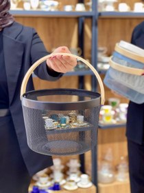 تصویر سبد فلزی ikea - مربع سفید 