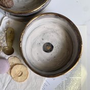 تصویر ظرف لبه دار قلب طلا 20 