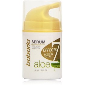 تصویر سرم آبرسان صورت باباریا مدل Aloe حجم 50 میلی لیتر Babaria 7 Efectos Aloe Serum For Face 50ml