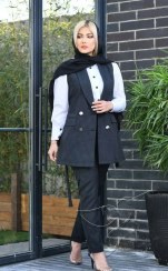 تصویر ست شومیز وست شلوار زنانه کد 2307 