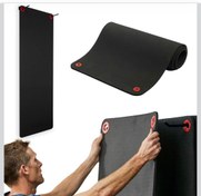 تصویر مت یوگا سوراخ‌دار TPE - ضخامت ۸ میلی‌متر، پرتراکم و قابل آویزان 