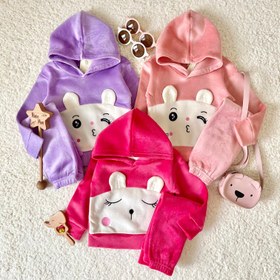 تصویر هودی شلوار مخمل 