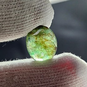 تصویر نگین سنگ جید زمردی معدنی کد 36977 