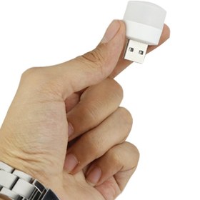 تصویر لامپ USB LED کوچک با توان ۱ وات نور سفید و زرد 