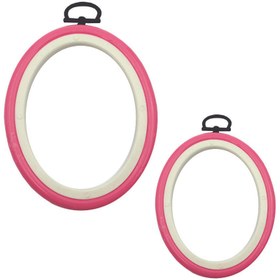 تصویر کارگاه گلدوزی مدل ژله ای طرح بیضی کد BYE2GEL مجموعه 2 عددی 