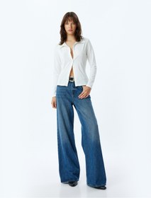 تصویر پیراهن زنانه سفید کوتون | 5WAK60005EK Koton 