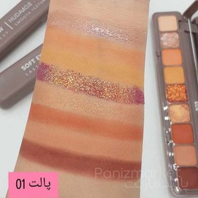 تصویر پالت سایه و کانتور هدی موجی Eye Shadow