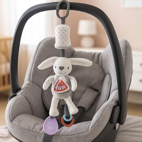 تصویر آویز کریر خرگوش بی بی فان سیسمونی مانی نی - قهوه ای 