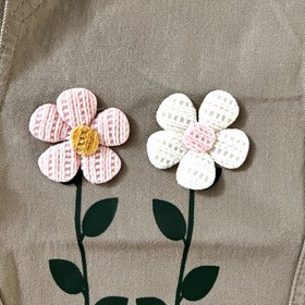 تصویر شلوار کتان گلدار خاکی آنیل kids 