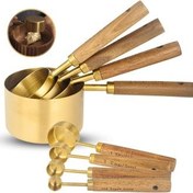 تصویر پیمانه اندازه گیری شنگیا مدل دسته چوبی 