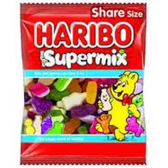 تصویر پاستیل هاریبو HARIBO Supermix سوپرمیکس 140 گرم تاریخ 2024/02 