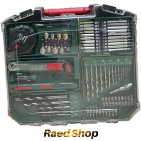 تصویر ست و پک دریل شارژی و ابزار جانبی 20 ولت پارکساید Parkside 20LIF7 Parkside 20LIF7 20V Rechargable Drill met toebehoren