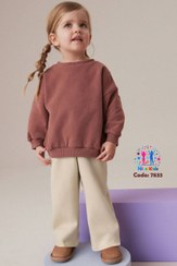 تصویر ست بلوز و شلوار دورس سه نخ دخترانه 