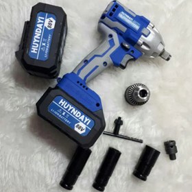 تصویر بکس شارژی هیوندای دو کاره 88 ولت مدل 88V Max Hyundai 88V Max 88V dual function rechargeable wrench