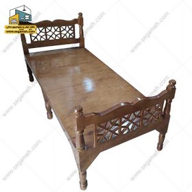تصویر تخت خواب سنتی یک نفره مدل CSP27 