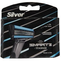 تصویر تیغ یدک سیلور مدل Smart3 بسته 4 عددی ا Silver Smart3 Razor Blades Pack Of 4 Silver Smart3 Razor Blades Pack Of 4