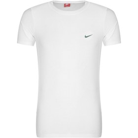 تصویر تی شرت ورزشی مردانه یقه گرد نایک پارچه سوزنی کد AT109 