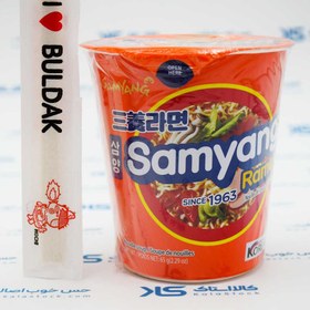 تصویر نودل ليوانی کره ای ساميانگ راميون 65 گرم SAMYANG مدل Ramen Samyang Ramen Korean Instant Noodle Soup Cup 65gr